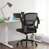 SONGMICS-Fauteuil-de-bureau-avec-accoudoir-rabattable-Chaise-de-bureau-en-toile-Sige-pivotant--360-support-lombaire-rglable-gain-de-place-Noir-OBN37BK-0-0 SONGMICS Fauteuil de bureau avec accoudoir rabattable, Chaise de bureau en toile, Siège, pivotant à 360°, support lombaire réglable, gain de place, Noir OBN37BK
