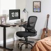 SONGMICS-Fauteuil-de-bureau-avec-accoudoir-rabattable-Chaise-de-bureau-en-toile-Sige-pivotant--360-support-lombaire-rglable-gain-de-place-Noir-OBN37BK-0-1 SONGMICS Fauteuil de bureau avec accoudoir rabattable, Chaise de bureau en toile, Siège, pivotant à 360°, support lombaire réglable, gain de place, Noir OBN37BK