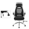 SONGMICS-OBN86BK-Chaise-de-bureau-ergonomique-Pivotant-Hauteur-rglable-Accoudoirs-rglables-Dossier-respirant-en-toile-0-2 SONGMICS OBN86BK Chaise de bureau ergonomique, Pivotant, Hauteur réglable, Accoudoirs réglables, Dossier respirant en toile