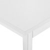 Set de salle à manger moderne avec table et 6 chaises blanc