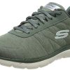 Skechers Women's Flex Appeal 3.0-INSIDERS Trainers, Green (Navy Mesh/Coral Trim Old), 3.5 UK 36.5 EU
