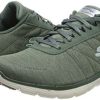 Skechers Women's Flex Appeal 3.0-INSIDERS Trainers, Green (Navy Mesh/Coral Trim Old), 3.5 UK 36.5 EU