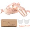 Soudittur Chaussures de Ballet de Pointe pour La Danse Classique en Rose avec Rubans de Satin et Protège-Orteils pour Ballerines Femme Fille(Prendre Une Taille au Dessus)