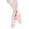 Soudittur Chaussures de Ballet de Pointe pour La Danse Classique en Rose avec Rubans de Satin et Protège-Orteils pour Ballerines Femme Fille(Prendre Une Taille au Dessus)