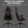T1 Race - Fauteuil Gaming de Bureau en Similicuir, Montage Facile, Ergonomique, Hauteur Réglable et Accoudoirs