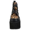 TUK-Shoes-Femmes-Noir-Lopard-Nosepurge-Boot-EU38-UKW5-0-1 T.U.K. Shoes Femmes Noir Léopard Nosepurge Boot EU38 / UKW5