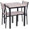 Table-avec-2-chaises-style-industriel-acier-noir-MDF-coloris-bois-de-chne-0-0 Table avec 2 chaises style industriel acier noir MDF coloris bois de chêne