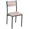 Table-avec-2-chaises-style-industriel-acier-noir-MDF-coloris-bois-de-chne-0-3 Table avec 2 chaises style industriel acier noir MDF coloris bois de chêne