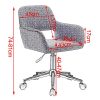 WOLTU-BS29dgr-1x-Chaise-de-Bureau-Tabouret-de-Bureau-pivotant-avec-accoudoir-en-Lin-rglable-en-Hauteur-Gris-Fonc-0-1 WOLTU BS29dgr 1x Chaise de Bureau Tabouret de Bureau pivotant avec accoudoir en Lin, réglable en Hauteur, Gris Foncé