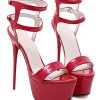 YOGLY-Femme-Escarpins-Bride-Cheville-Sexy-Talon-Aiguille-Plateforme-Epais-Chaussures-High-Heels-Club-Soiree-0 YOGLY Femme Escarpins Bride Cheville Sexy Talon Aiguille Plateforme Epais Chaussures High Heels Club Soiree