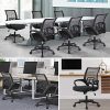 Yaheetech Chaise de Bureau à roulettes Maille Mesh Fauteuil Ordinateur Inclinable Pivotant Siège et Base Plus Larges Hauteur Réglable avec Accoudoirs