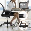 Yaheetech Chaise de Bureau à roulettes Maille Mesh Fauteuil Ordinateur Inclinable Pivotant Siège et Base Plus Larges Hauteur Réglable avec Accoudoirs