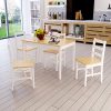 Yulie-Table-de-Salle--Manger-avec-4-chaises-en-Bois-Massif-pour-Cuisine-caf-75-75-73cm-Blanc-0-0 Yulie Table de Salle à Manger avec 4 chaises en Bois Massif pour Cuisine café 75 * 75 * 73cm Blanc