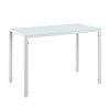 [en.CASA] Ensemble Table et 4 Chaises Table de Salle à Manger avec 4 Chaises Métal Bois Plastique Verre Couleurs Différentes 105cm x 60cm x 75cm