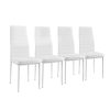 [en.casa] Table à Manger Design - 4 chaises élégantes