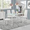 [en.casa] Table à Manger + Kit de chaises en 4 pièces
