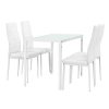 [en.casa] Table à Manger + Kit de chaises en 4 pièces