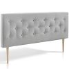 marcKonfort-Tte-de-lit-Oslo-capitonne-Tissu-Grey-Lpaisseur-Totale-de-8-cm-0 marcKonfort Tête de lit Oslo, capitonnée Tissu Grey, L'épaisseur Totale de 8 cm