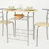 ts-ideen 2820 Ensemble de 3 pièces comprenant 1 Table ovale et deux tabourets