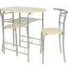 ts-ideen 2820 Ensemble de 3 pièces comprenant 1 Table ovale et deux tabourets