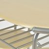 ts-ideen 2820 Ensemble de 3 pièces comprenant 1 Table ovale et deux tabourets