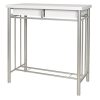 ts-ideen-Table-de-cuisine-et-2-tabourets-assortis-avec-structure-en-mtal-et-MDF-Blanc-83-x-80-cm-0-2 ts-ideen Table de cuisine et 2 tabourets assortis avec structure en métal et MDF Blanc 83 x 80 cm