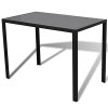 vidaXL-Ensemble-Table-et-chaises-pour-Salle--Manger-5-pcs-NoirNoir-et-Blanc-0-2 vidaXL Ensemble Table et chaises pour Salle à Manger 5 pcs Noir/Noir et Blanc
