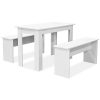 vidaXL Table de Salle à Manger et bancs 3 pcs Aggloméré