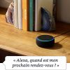 Echo Dot (3ème génération), Enceinte connectée avec Alexa, Tissu anthracite