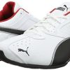 41Hr5ju7vFL._AC_.jpg Puma Tazon 6 FM White Black Silver, Chaussures de Running Compétition Homme