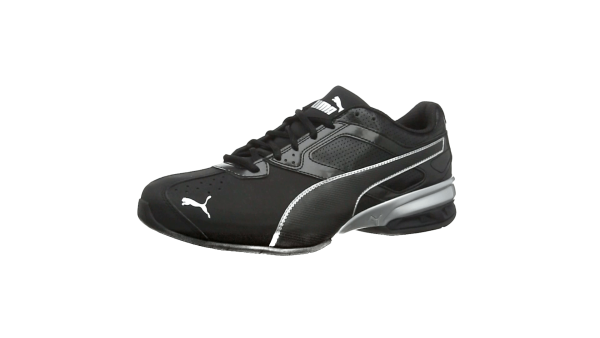 8156rJ2J1S.png Puma Tazon 6 FM White Black Silver, Chaussures de Running Compétition Homme