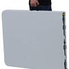 21dBTL6OfmL._AC_.jpg Tenco TG180 - Table Pliante Transportable, Table en Plastique Robuste, 180 cm, blanc