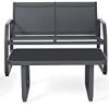 313-KoJM3oL._AC_.jpg Sigtua, Salon de Jardin, Ensemble Meuble de Jardin, 1 Canapé, 2 Chaises et 1 Table de Base Imperméable en Acier Gris Foncé, Ensemble de Meuble pour Terrase, Balcon de 4 Siège