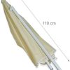 Relaxdays Parasol 180 cm envergure en Polyester inclinable Jardin Balcon terrasse 8 Nervures