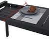 31WecJqVLRL._AC_.jpg Chicreat - Table à rallonge en aluminium, 127 à 165 x 57 x 71,5 cm, Noir