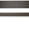 TecTake 800796 Banc de Jardin Extérieur Banquette Meuble en Polywood Cadre en Aluminium 2 Places env. 128 x 59 x 88 cm - Diverses Couleurs (Gris Clair/Blanc)