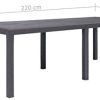 31ZfdxWrQuL._AC_.jpg Tidyard Table de Jardin | Table d'extérieur | Table de Salle à Manger pour Jardin, Terrasse, Camping Marron 220x90x72cm Plastique Aspect de Rotin