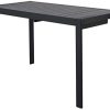 31b2R9Vdp0L._AC_.jpg Chicreat - Table à rallonge en aluminium, 127 à 165 x 57 x 71,5 cm, Noir
