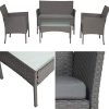 412PawkvtDL._AC_.jpg Salon de Jardin CORDOUE en résine tressée Gris 4 Places - Coussins Gris