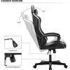 414QXUP2DgL._AC_.jpg IntimaTe WM Heart Chaise Gaming Ergonomique, Fauteuil de Bureau Pivotant, Dossier Haut, Assise Rembourrée, avec Appui-tête et Soutien Lombaire Ajustables (Gris)