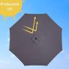 416-gN-8OVL._AC_.jpg Outsunny Parasol en Aluminium Rond Polyester 180g/m² manivelle inclinable Ø 3 x 2,45 m Gris
