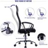 4173dgEK9mL._AC_.jpg Exofcer Haute Dossier incurvé en Maille Home Chaise de Bureau Executive Ordinateur Chaise de Bureau pivotant réglable en Hauteur