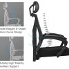 417gpBAnrL._AC_.jpg Hbada Chaise de Bureau en Maille Respirante, Fauteuil d'Ordinateur Ergonomique, Siège Pivotant avec Dossier Inclinable à 155°, Rotation à 360°, Noir (sans Repose-Pied)