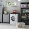 4198X-lukXL._AC_.jpg KETER | Armoire basse Stilo , Gris/Noir/Rouge, 68 x 39 x 90 cm, Plastique