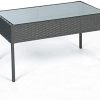 419XEX8XBSL._AC_.jpg IDMarket - Salon de Jardin Bas Porto en résine tressée 4 Places Gris