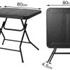 41BeFeujjKL._AC_.jpg Femor Salon de Jardin Exterieur 2 Personnes, 2 Chaises & 1 Table Basse Pliante, Set de Balcon, Ensemble de Meuble de Jardin Pliable, HDPE, pour Jardin, Balcon, Terrasse, Cour (Grain de Bois Noir)
