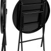 41CKFMWTs0L._AC_.jpg TecTake Set de Balcon ou Jardin, Salon de Jardin, 1 Table et 2 Chaises de Jardin Pliants, Noir