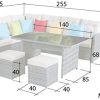 41FfH9s1iQL._AC_.jpg La Palma Salon de jardin d'angle Gris
