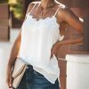 ITISME Débardeur Femmes Sexy, T-Shirt sans Manches Hauts Femmes Sexy Bouton Col en V Gilet Camisole Top Crop Blouse Hauts Femme Mode,2020 Nouveau été