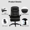 41KPL3TW9CL._AC_.jpg Hbada Chaise de Bureau en Similicuir, Fauteuil de Bureau Ergonomique, Siège Exécutif Inclinable, avec Accoudoirs Pliables, Dossier Haut et Appui tête, Noir